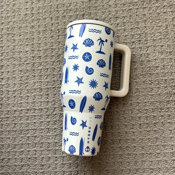 HYDROJUG EXCLUSIVE 40oz Traveler; COASTAL Beach tumbler - Picture 1 of 4